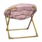 Flash Furniture Kids BlushSoft Gold Faux Fur Saucer Chair FV-FMC-030-BL-SGD-GG - alternate 2